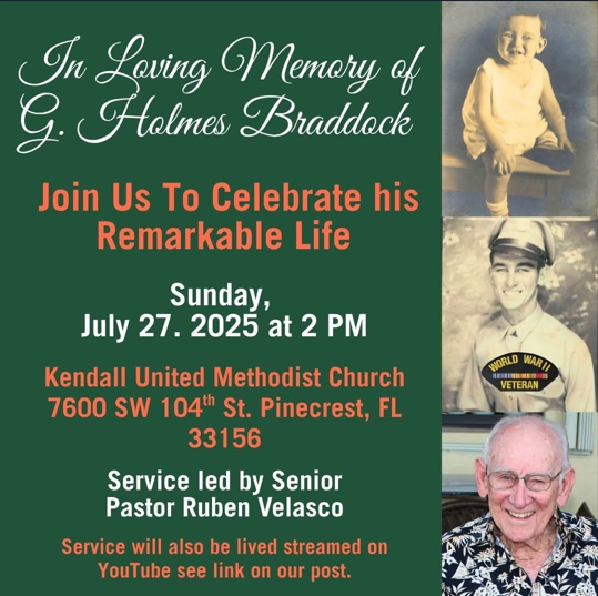 Celebration of Life - G Holmes Braddock