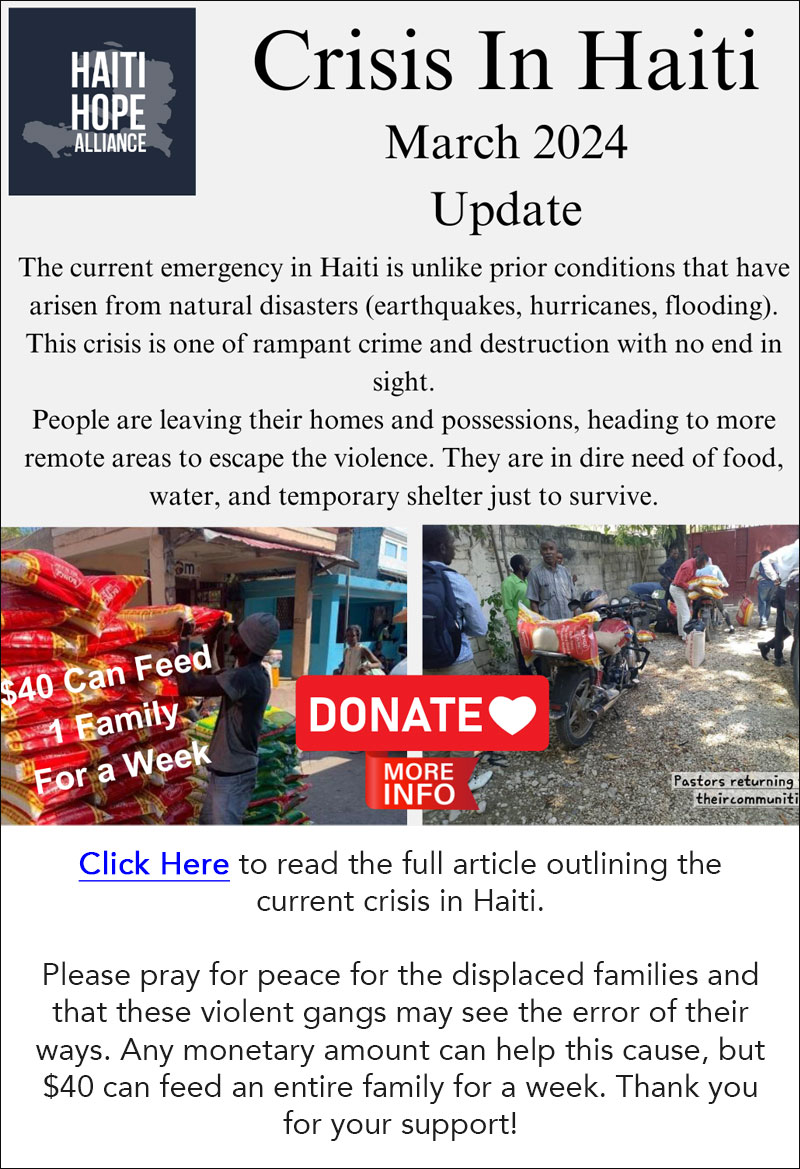 March Update - Crisis in Haiti
