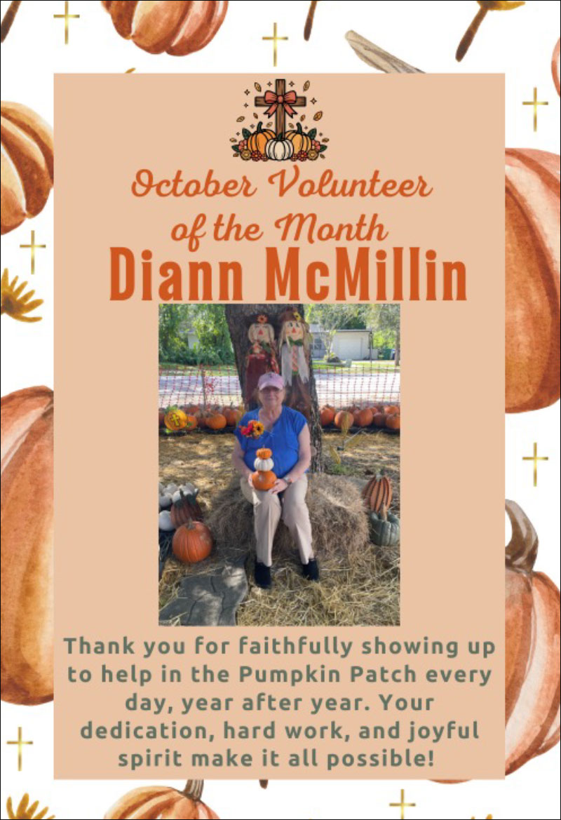 October 2025 Volunteer of the Month