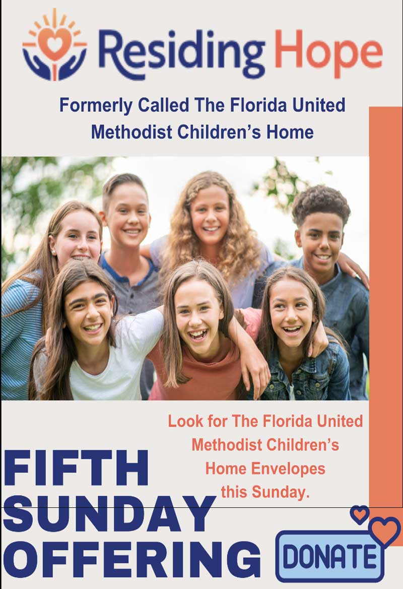 Residing Hope 5th Sunday Offering