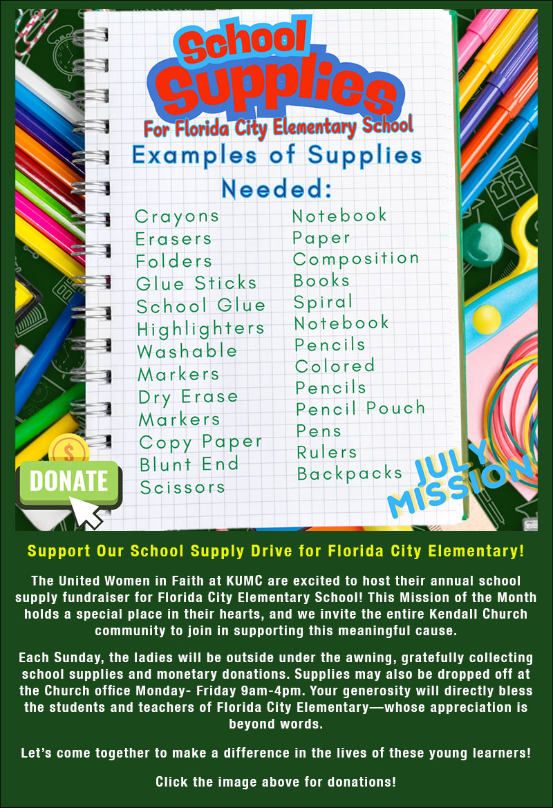 School Supplies Needed