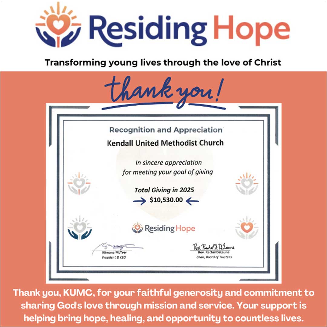 Residing Hope - Thank you