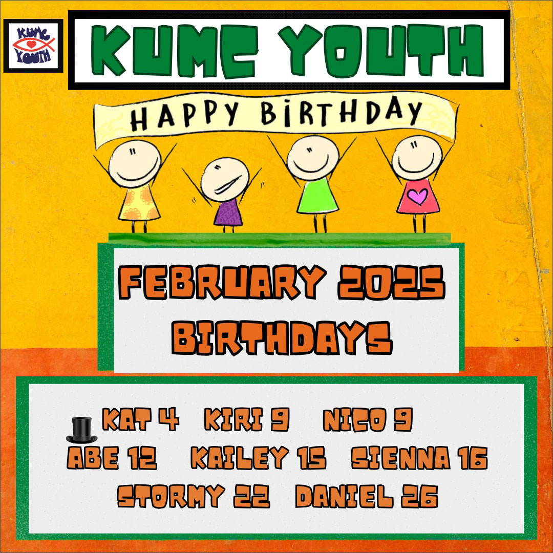 Youth Birthdays February 2025