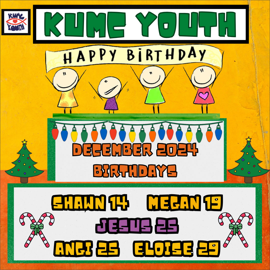 Youth - December Birthdays